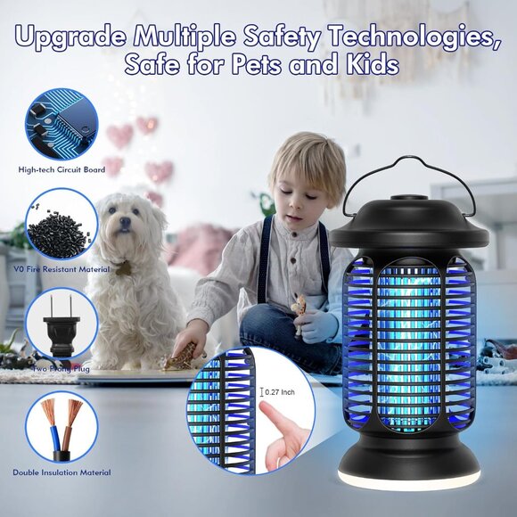 NEW Bug Zapper Electric Fly Zapper Outdoor/Indoor - Picture 2 of 9